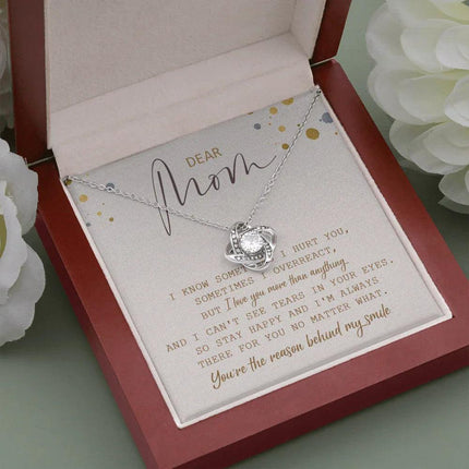 Dear Mom You're The Reason Behind My Smile Necklace SO21T - Charming Present