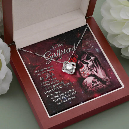 To My Girlfriend, If I Could Give You One Thing In Life Necklace SO01v1 - Charming Present