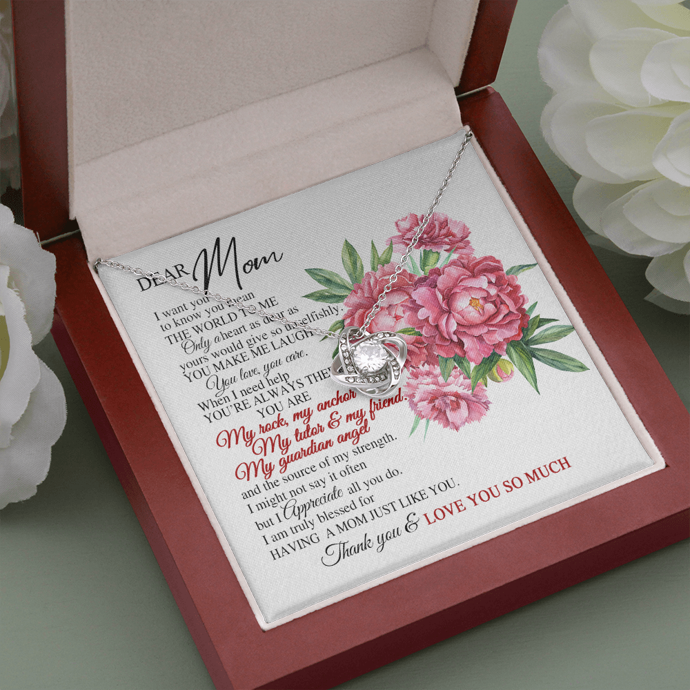 Dear Mom I Truly Blessed For Having A Mom Just Like You Necklace SO63