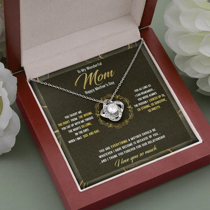To The Best Mom - Happy Mother's Day The Person I Looked Up To - Necklace SO41Tv2 - Charming Present