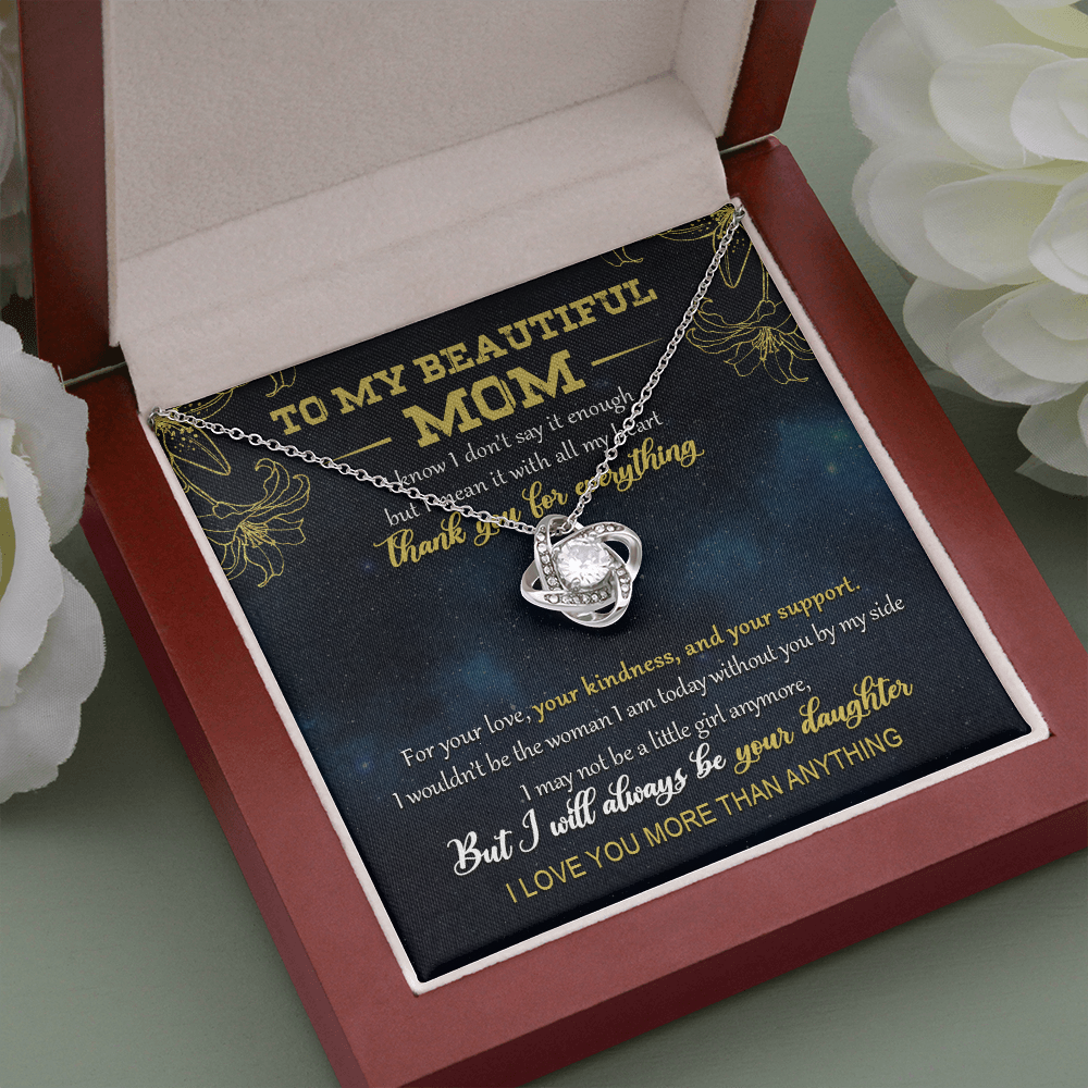 To My Beautiful Mom - I Love You More Than Anything - Necklace SO05V