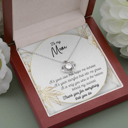 To My Mom Thank You For Everything That You Do Necklace SO45 - Charming Present