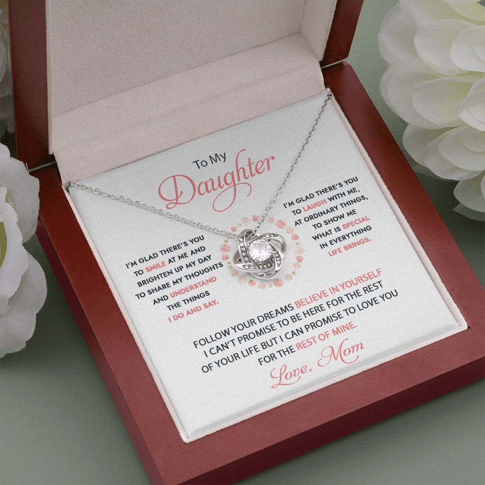 To My Daughter - I'm Glad There's You - Necklace DR07