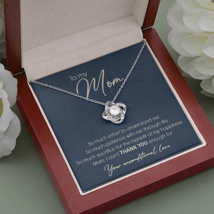 To My Mom I Can't Thank You Enough Necklace SO10T - Charming Present