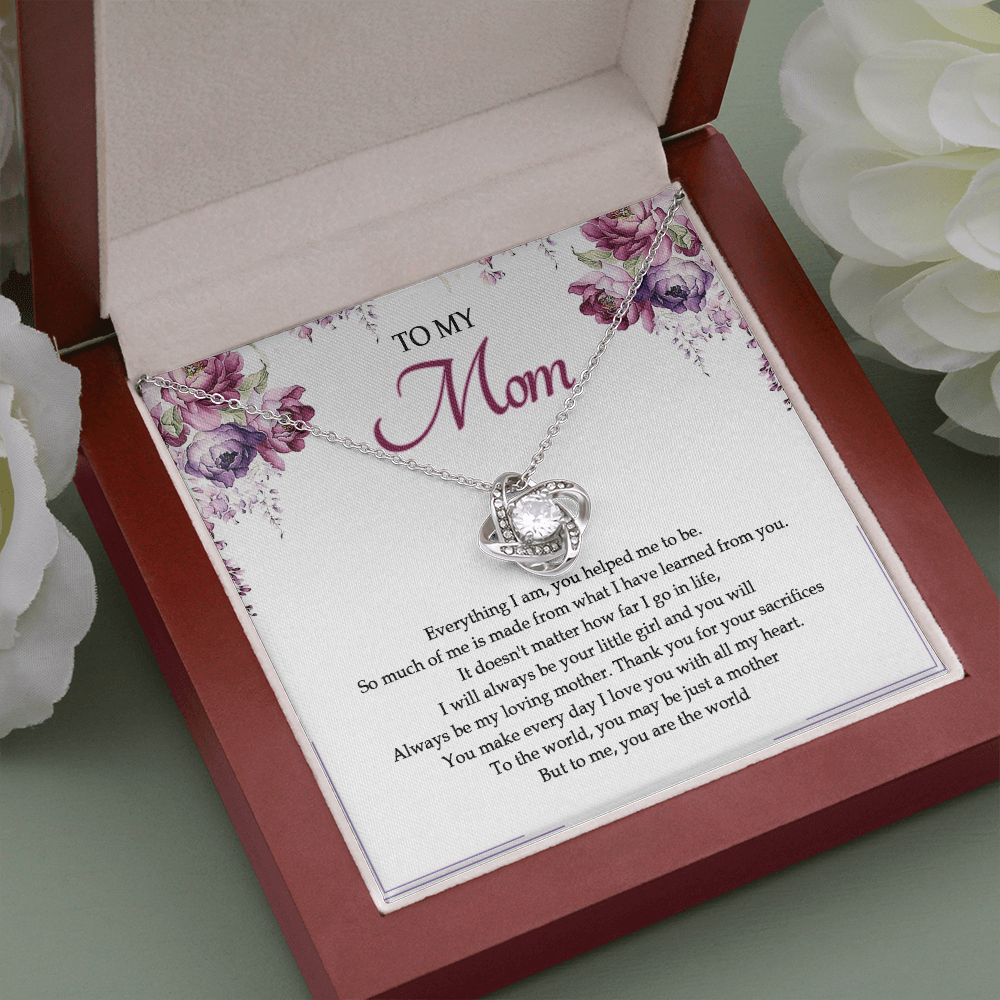 To My Mom You Are The World To Me Necklace SO25V
