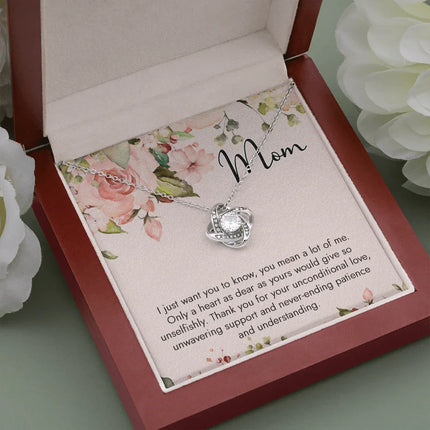 To My Mom Thank You For Your Unconditional Love Necklace SO54 - Charming Present