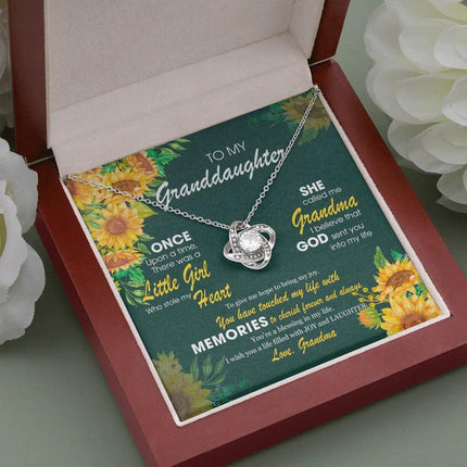 To My Granddaughter - God Sent You Into My Life - Necklace DR12 - Charming Present