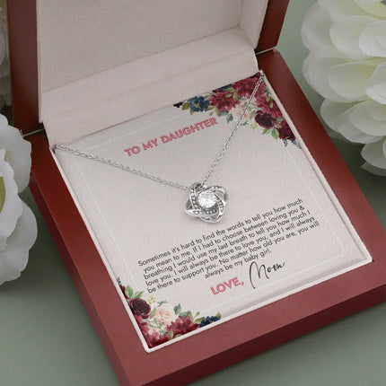To My Daughter You Will Always Be My Girl Necklace SO73 - Charming Present