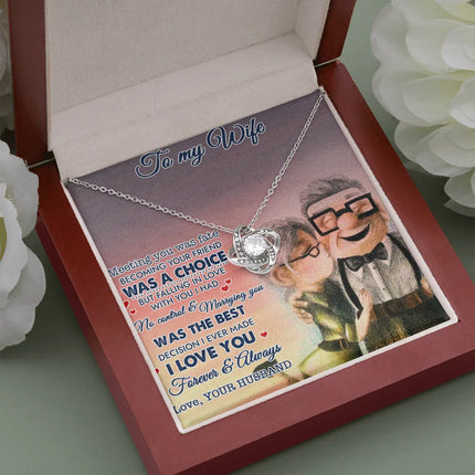 To My Wife Meeting You Was Fate Necklace SO13v1 - Charming Present