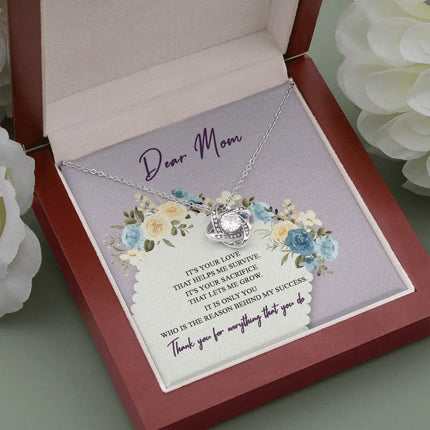 Dear Mom Thank You For Everything That You Do Necklace SO44 - Charming Present