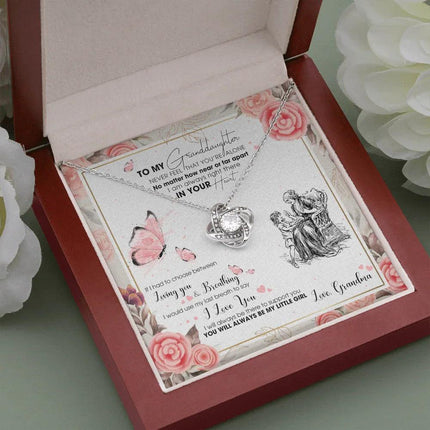 To My Granddaughter - I AM Right There In Your Heart - Necklace DR15 - Charming Present
