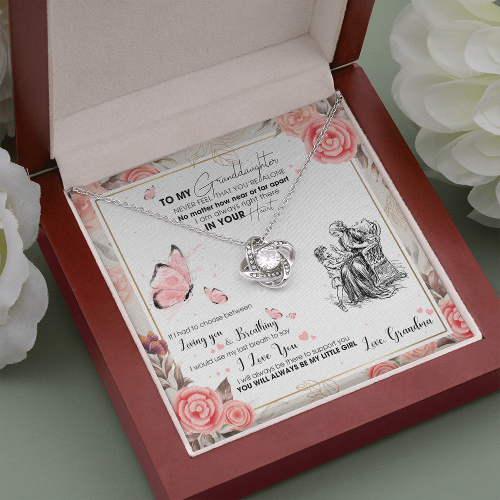 To My Granddaughter - I AM Right There In Your Heart  - Necklace DR15