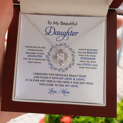 To My Beautiful Daughter - Always Remember - Necklace SO67 - Charming Present