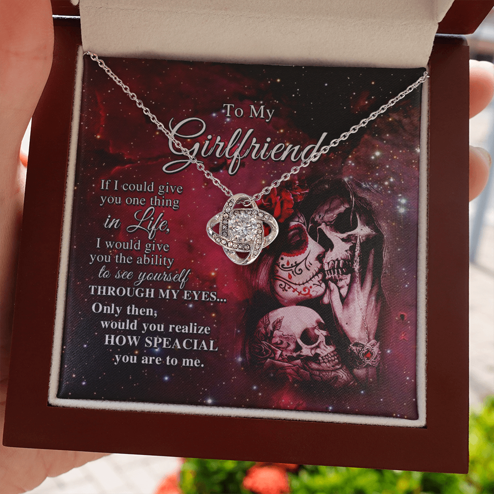 To My Girlfriend, If I Could Give You One Thing In Life Necklace SO01v1