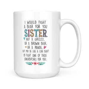 Sister Not A Grizzly - White Mug MG26
