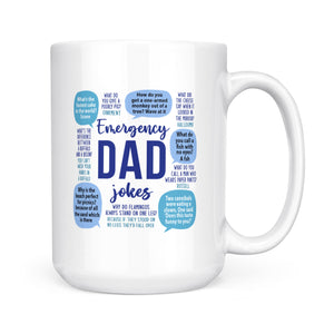 Emergency Dad Jokes - White Mug MG10