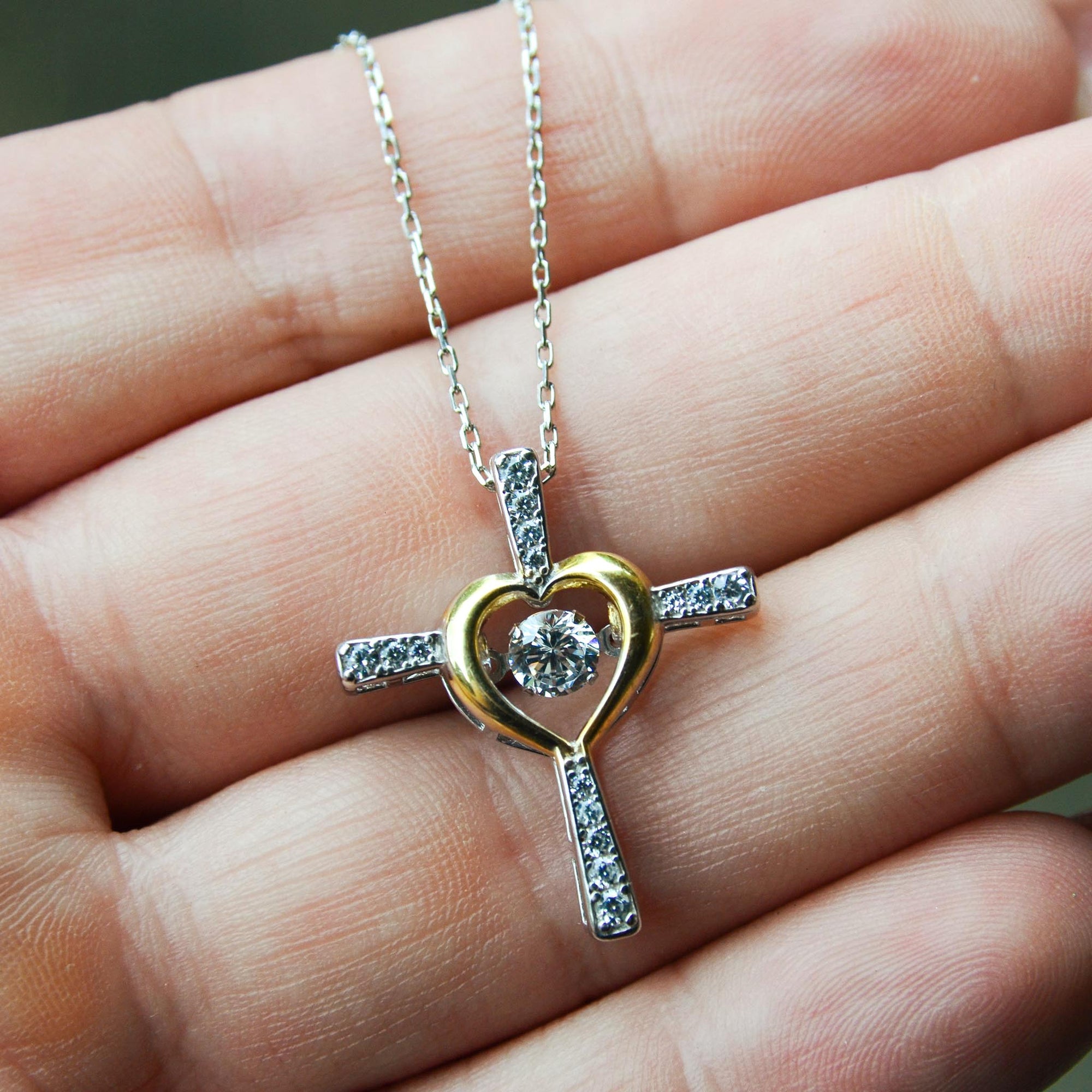 To My Beautiful Daughter - You Mean To Me - Cross Dancing Necklace