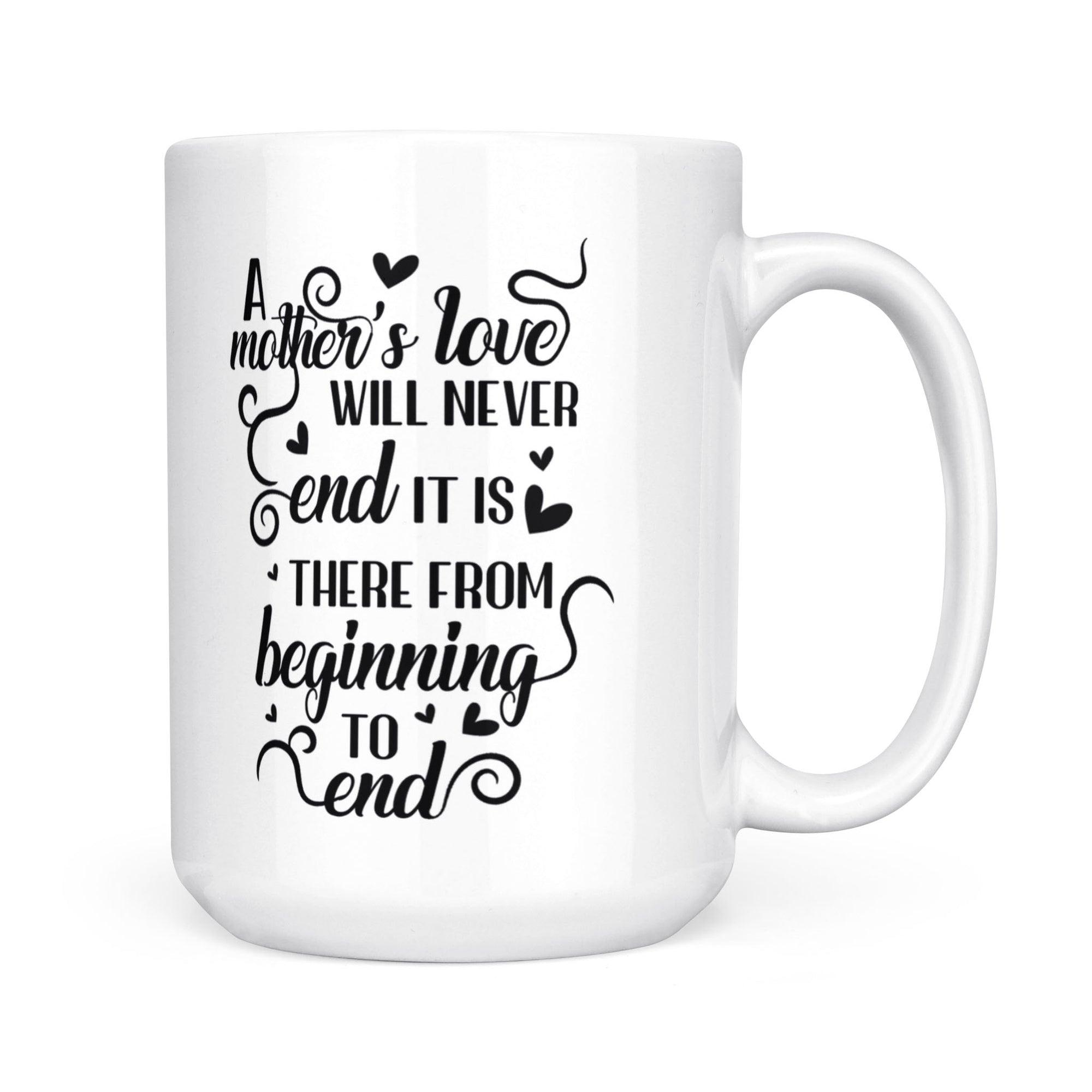 A Mother's Love Will Never End - White Mug MG17