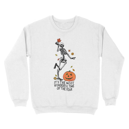 Skeleton Fall Halloween Sweatshirt - Charming Present