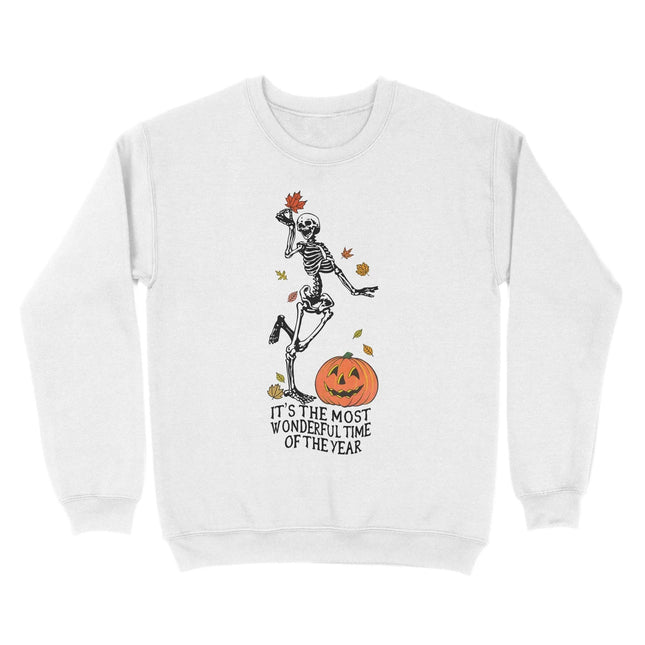 Skeleton Fall Halloween Sweatshirt - Charming Present