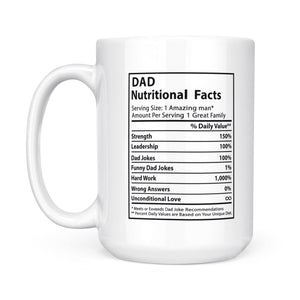 Novelty Superhero Dad Nutrition Facts - Mug MG05