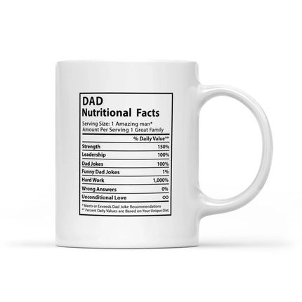 Novelty Superhero Dad Nutrition Facts - Mug MG05 - Charming Present