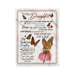 To My Daughter - How Special You Are To Me - Fleece Blanket FB06V