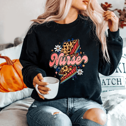 Leopard Nurse Sweatshirt - Charming Present