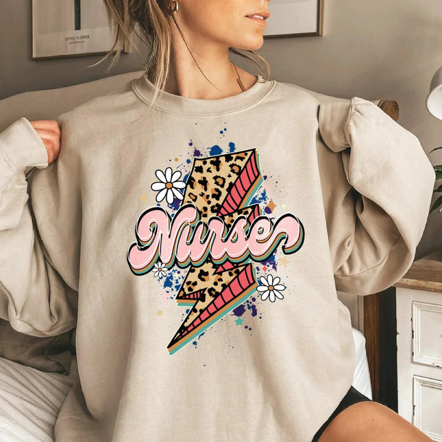 Leopard Nurse Sweatshirt - Charming Present