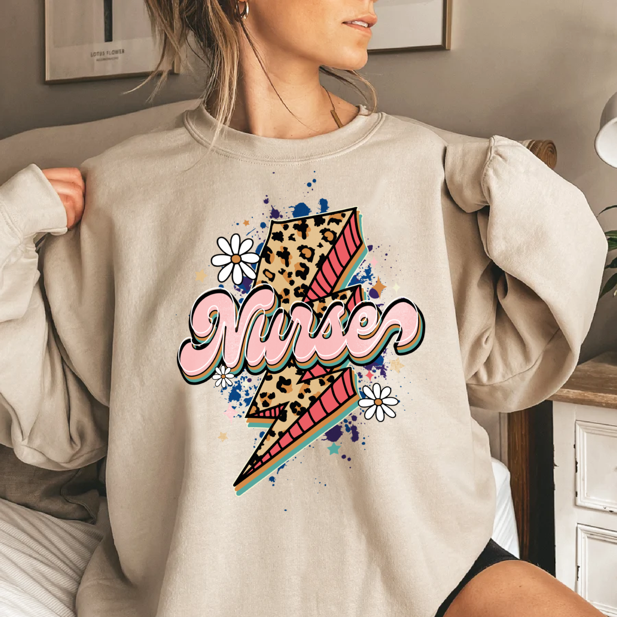 Leopard Nurse Sweatshirt