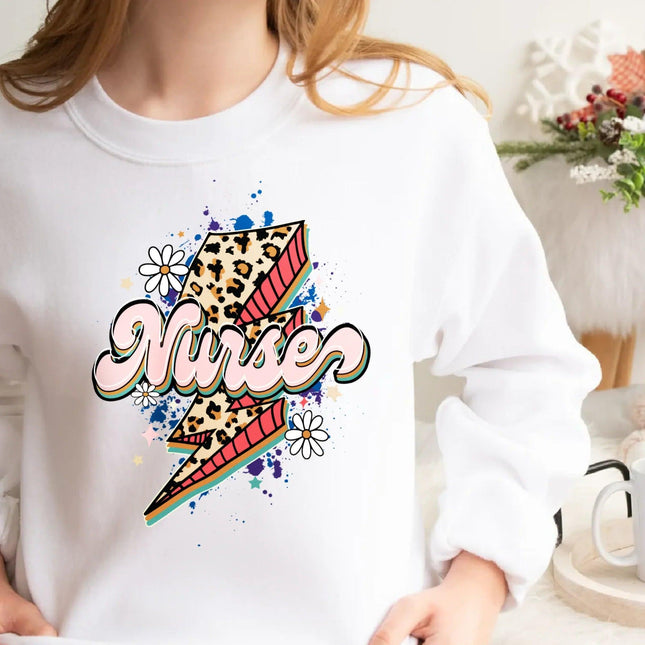 Leopard Nurse Sweatshirt - Charming Present
