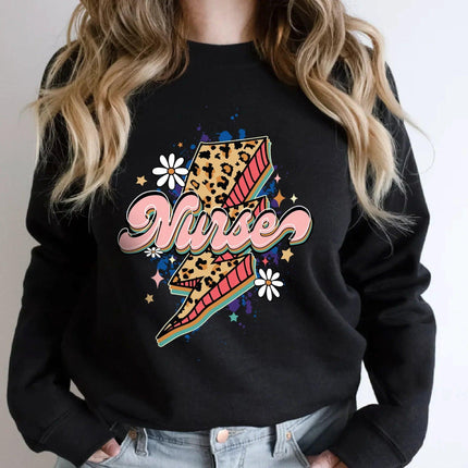 Leopard Nurse Sweatshirt - Charming Present